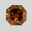Octangonal Cut Diamond 0.80ct - Fancy Orange