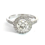 'Halo' Diamond Engagement Ring - 1.62cts 