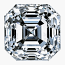 Asscher Cut Diamond 0.50ct - D SI1