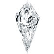 Kite Shape Diamond 0.38ct - F SI1