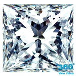 Princess Cut Diamond 1.02ct-  F VS2