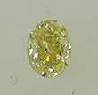 Oval Shape Diamond 0.47ct - Fancy Yellow SI1