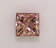 Pink Champagne Princess Cut Diamond 0.32ct - PC2 VS2