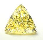 Trilliant Cut Diamond 0.21ct - Intense Fancy Yellow VVS2