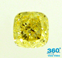 Cushion Cut Diamond 1.33ct - Fancy Yellow VS2