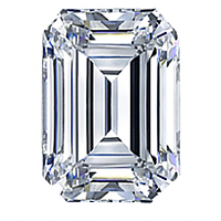 Emerald Cut Diamond 0.41ct - F VVS2