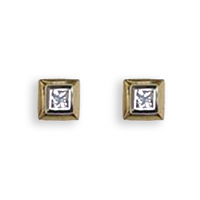 Princess Diamond Earrings - 0.15 carats total F/G VS