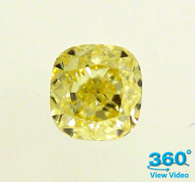 Cushion Cut Diamond 1.34ct - Fancy Yellow VS2