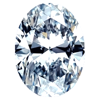 Oval Shape Diamond 0.50ct - D VVS1